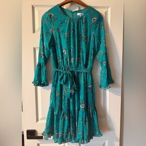 Calvin Klein Teal Floral Dress